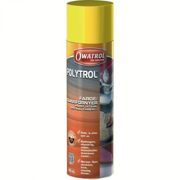 Owatrol Polytrol Fargefornyer Spray 250ml Gjennoppretter farge og glans For plast, glassfiber, metal