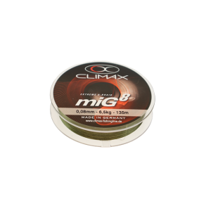 Climax miG 8 Multifilament,135m oliven