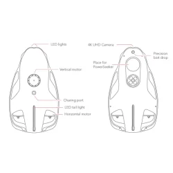 PowerRay Wizard Undervannsdrone 64GB 70m kabel