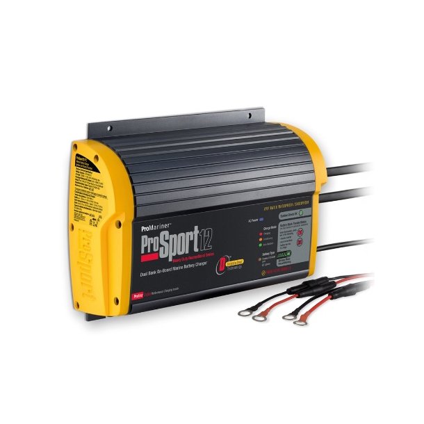 ProSport 12/24V - 12 amp batterilader for 2 batteribanker