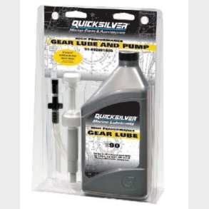 Quicksilver High Performance Girolje SAE 90 1 liter m/pumpe SAE90 For motorer over 75HK Med pumpe