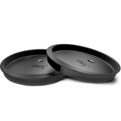 Silwy Lokk til Drikkeglass 2stk Sorte