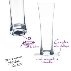 Silwy Magnetic Krystal lglass Sett m/2 Glass og Pads 