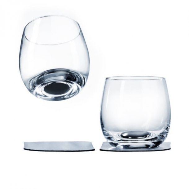 Silwy Magnetic Krystal Whiskyglass Sett m/2 Glass og Pads 