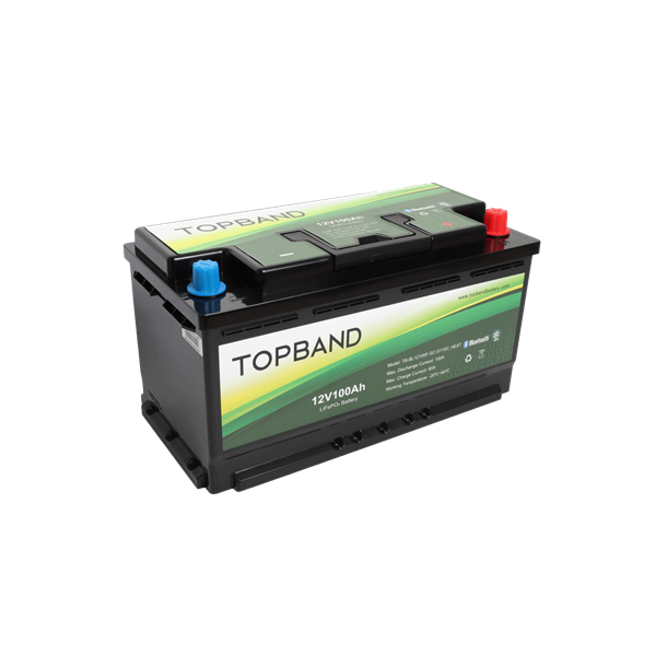 Topband Lithium Heat Pro12v100Ah batteri m/Bluetooth og varmefolie