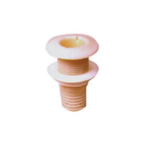 Skroggjennomfring plast med stuss 38mm