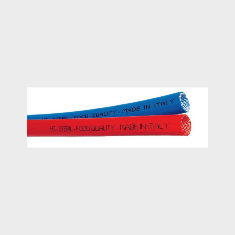 Slange Drikkevann 13/20mm Rød Giftfri armert PVC Godkjent for drikkevann Ø innv: 13 mm