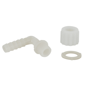 Slangestuss Vinkel Plast 3/8'' -12mm Gjengedim: 3/8