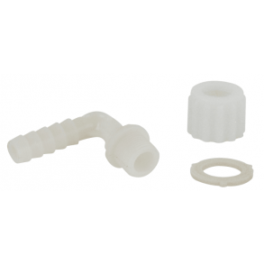 Slangestuss Vinkel Plast 3/8'' -12mm Gjengedim: 3/8