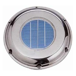 Solcelleventilator 216mm m/Batteri og Bryter 