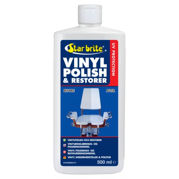 Star Brite Vinyl Polish &amp; Restorer For skai, vinyl og imitert skinn Renser, polerer og beskytter