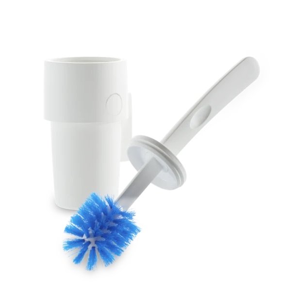 Toalettbrste Dometic Brush &amp; Stow Designet for sm toaletter Veggmontert beholder Utskiftbart brst