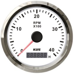 Kus turteller m/timeteller 12/24V 85 mm For dynamo