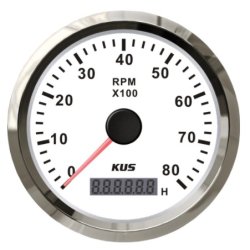 Kus turteller m/timeteller 12/24V 85 mm For dynamo