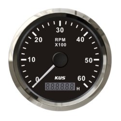 Kus turteller m/timeteller 12/24V 85 mm For dynamo