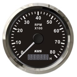 Kus turteller m/timeteller 12/24V 85 mm For dynamo