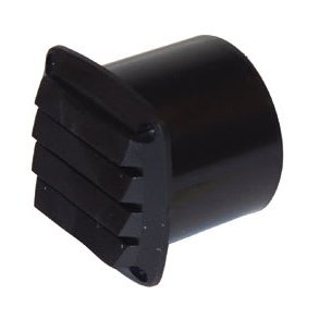 Ventilrist 85x85mm m/75mm stuss Sort