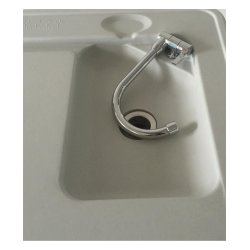 Fiske/slye bord m/vask og spyleslange