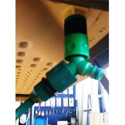 Fiske/slye bord m/vask og spyleslange