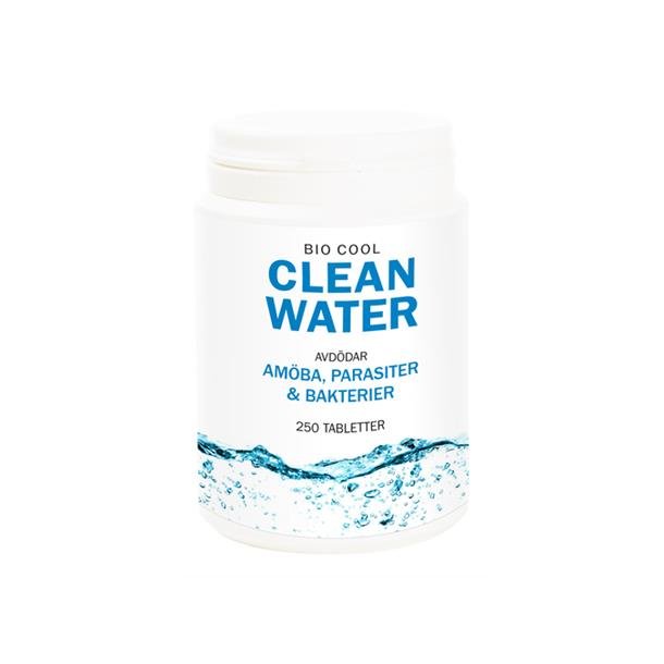 Desinfeksjon Biocool Clean Water Tablett 250 tabl. for drikkevann