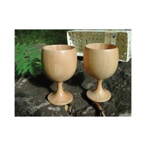 l og Rdvinsglass i Tre, p stett. 2 stk.