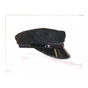 Skipperlue med blank brem. loslue, 