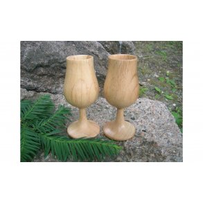 Cognac Glass i tre, 2 stk i gaveeske