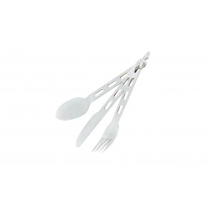 Turbestikk Kniv, skje og gaffel m/ring