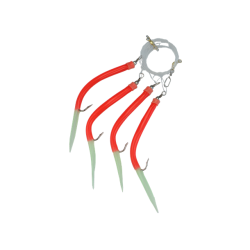 Kroksett osean 4 makk 6/0 rd m/fluor,fiske etter bla. sei, lyr og torsk