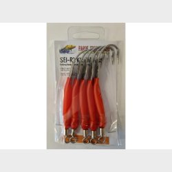 Gummimakk m/plate 8/0 R�d Seirykk 5pk.