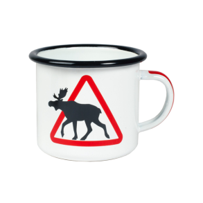 Eagle Kopp - Elg motiv Emaljert stl - 3,6 dl