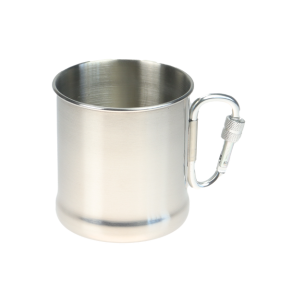 Drikkekopp 300ml st�l m/karabinkrok.