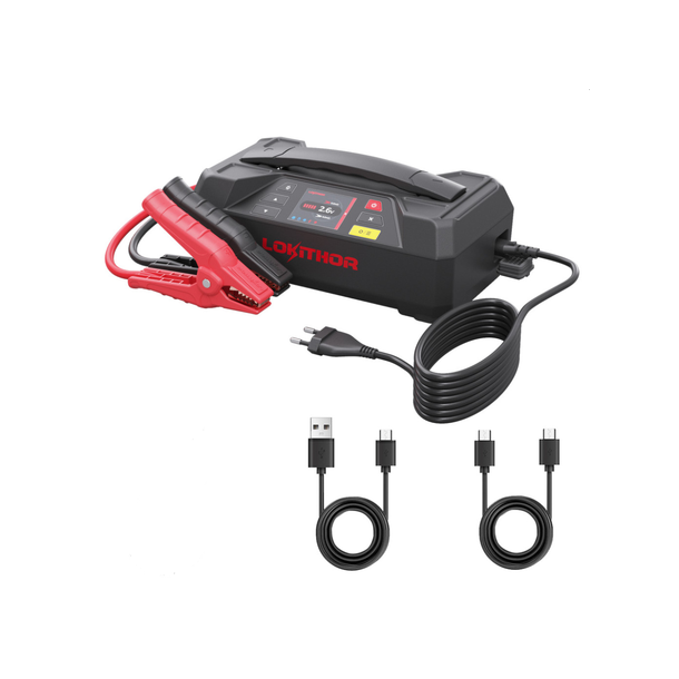 Lokithor The One - Lader og Jumpstart 6/12v - 6A Batterilader - 4250A Booster