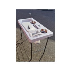 Fiske/slye bord m/vask, stor modell Slyebord, utekjkken