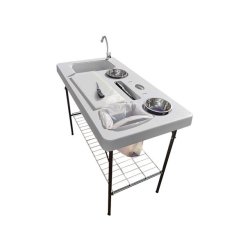 Fiske/slye bord m/vask, stor modell Slyebord, utekjkken