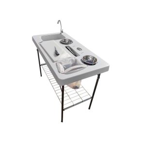 Fiske/slye bord m/vask, stor modell Slyebord, utekjkken