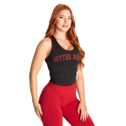 Better Bodies Crop T-Back Black/Red