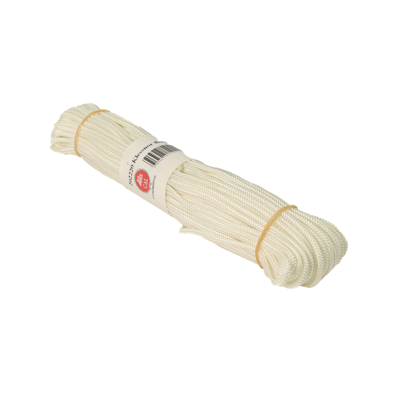 Klessnor flettet nylon, 25m 4,3mm