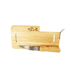 Trefjl med kniv Tre - 23x12cm