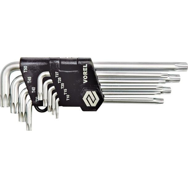 Vorel Torx sett 9 deler - T10-T50