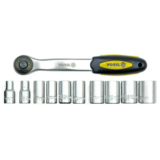 Vorel Pipesett 1/4'' 11 deler - 5-14 mm