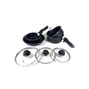 Grytesett med stekepanne 9 deler