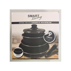 Grytesett med stekepanne 9 deler