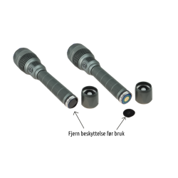 Stavlykt osean LED 1000 lm m/zoom Oppladbar