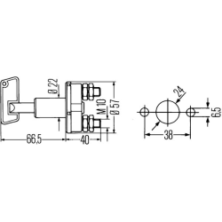 Hella Hovedbryter 100A m/Nkkel