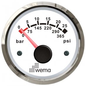 Wema Oljetrykkm�ler Silverline Hvit 110679 52mm
