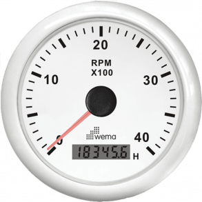 Wema Turteller m/time 8000 O/min Hvit 85mm 