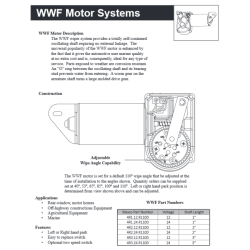 Wexco Vindusviskermotor Wwf Kraftig viskermotor Selvparkerende / 2 hastigheter 25, 50 og 75mm aksel