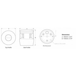 Hella Lanterne NaviLED PRO 2NM Tricolor Sort 