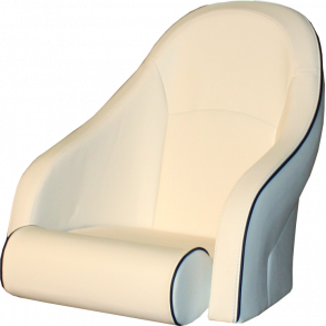 Bluesea Captain Stol Im. Skinn Offwhite m/Bl Kjeder.